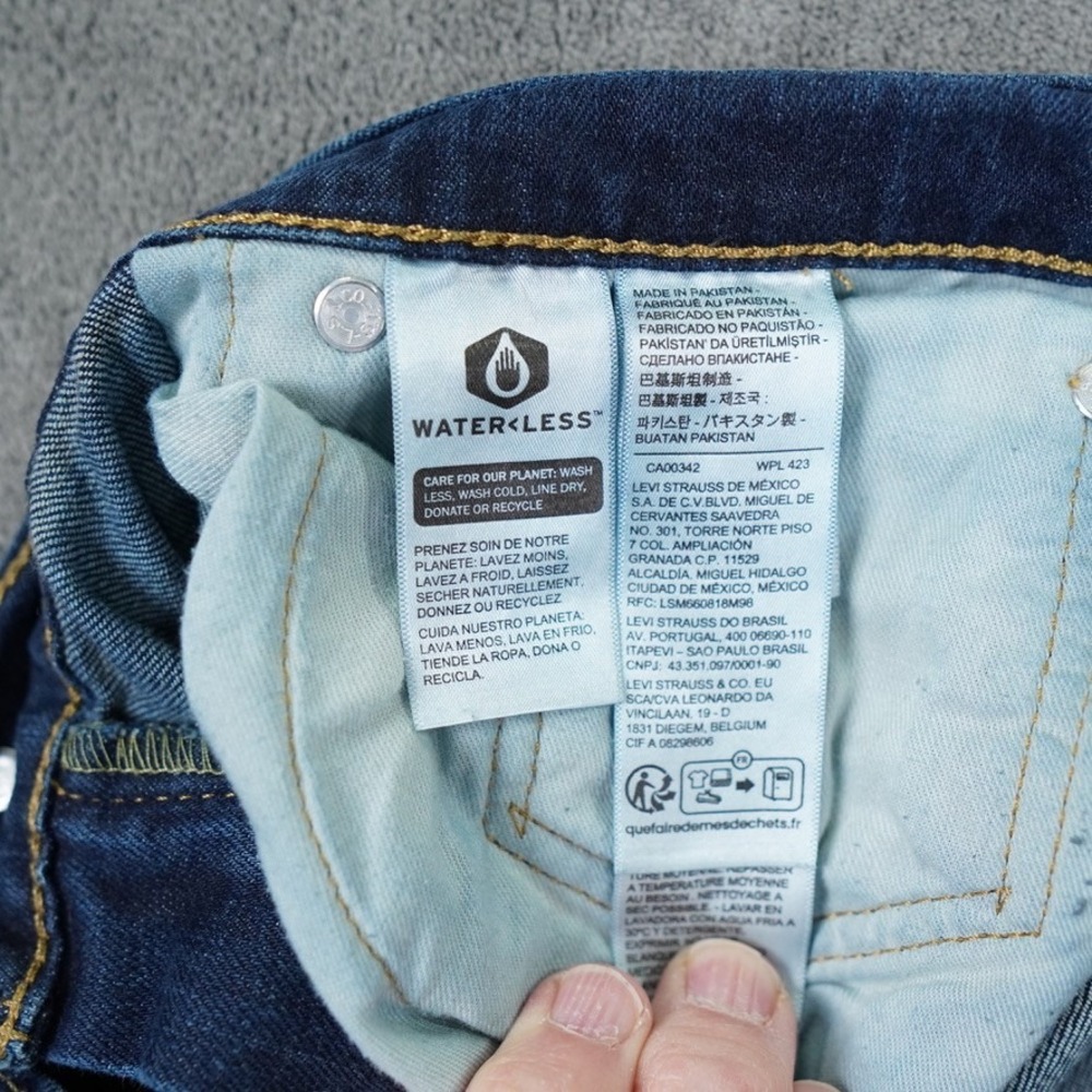 Levi 569 Jeans Mens 36x30 Blue Loose Straight (36x28.5) Denim Great Fade Logo - Picture 10 of 11